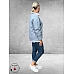 KAFFE CURVE Trui Niela Windward Blue Melange